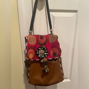 Unique Silver Plum boho bag/purse